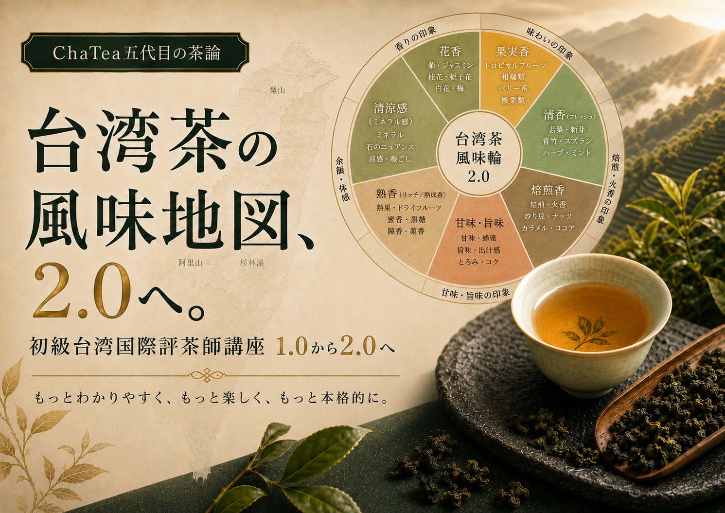 台湾茶風味教育の再設計について – 一般社団法人 中華茶講師協会（中国