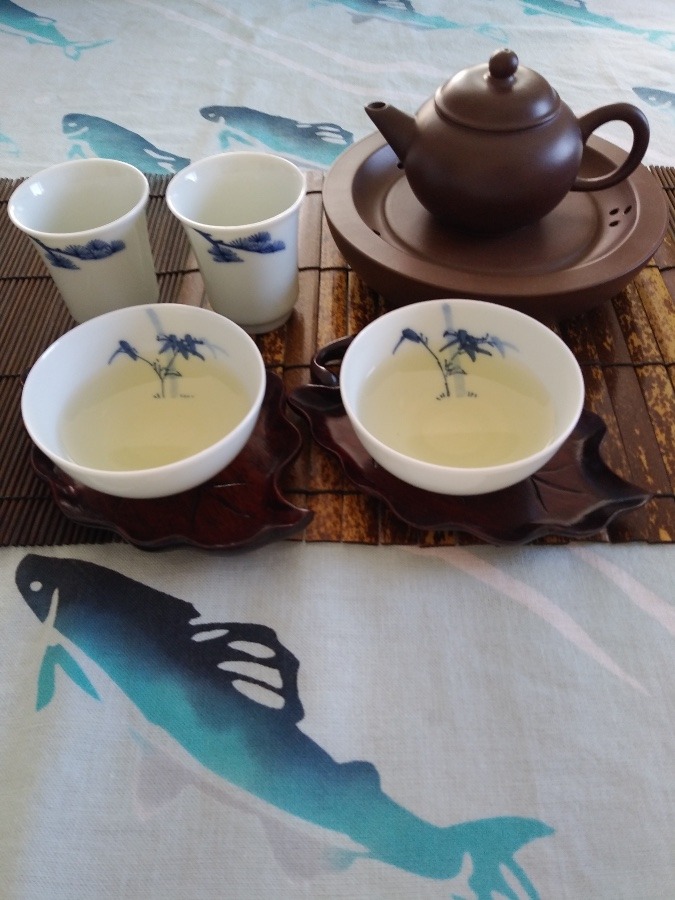 てぬぐい茶席「鮎」